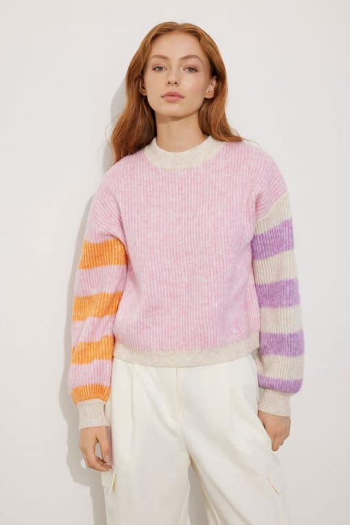 Envii Enhero Knit Pink Stripe Mix
