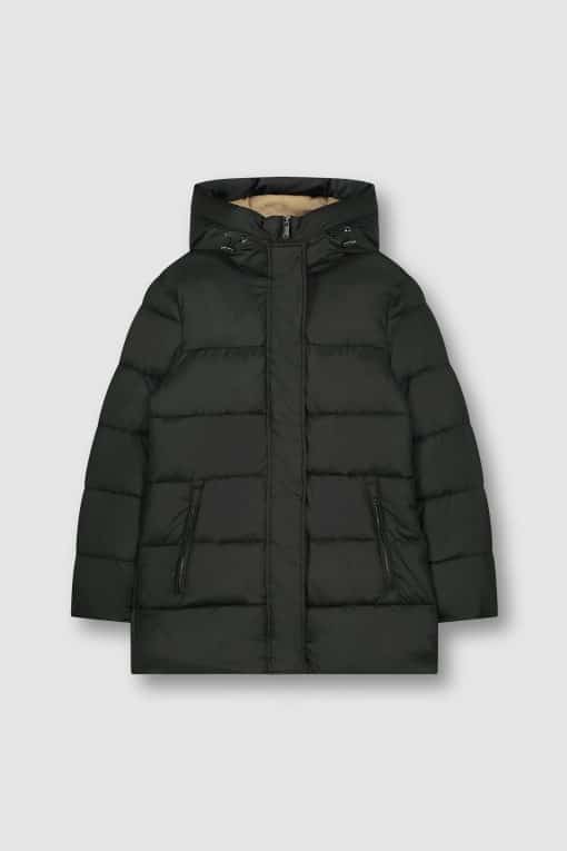 Rino&Pelle Emilia Hooded Padded Coat Black