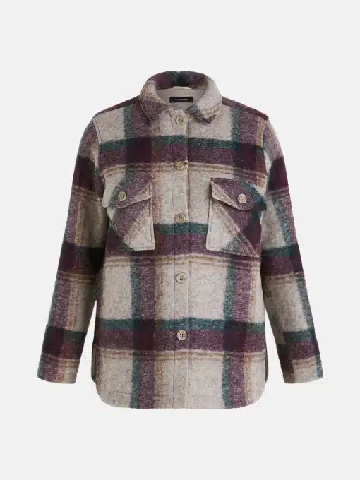 Peak Performance Kelly Wool Shirt Jacket Women Check