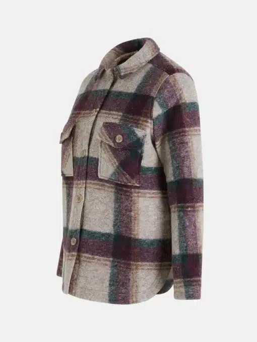 Peak Performance Kelly Wool Shirt Jacket Women Check