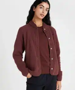 Peak Performance Fleece Snap Cardigan Women Sapote
