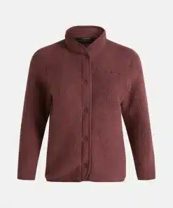 Peak Performance Fleece Snap Cardigan Women Sapote