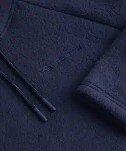 Peak Performance Fleece Hood Men Blue Shadow