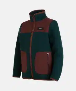 Peak Performance Fleece Full Zip T-neck Junior Scarab Green
