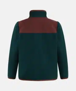Peak Performance Fleece Full Zip T-neck Junior Scarab Green