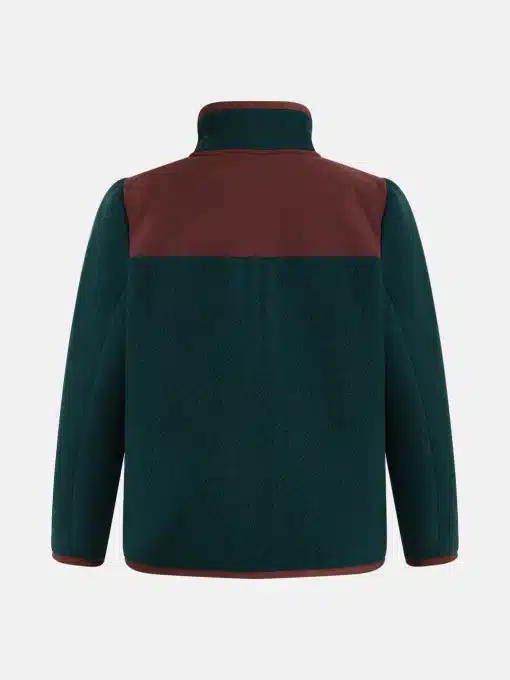 Peak Performance Fleece Full Zip T-neck Junior Scarab Green