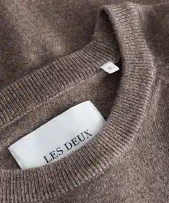 Les Deux Ethan Wool Knit Mountain Grey Melange