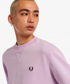 Fred Perry Pigment Dye Sweatshirt Lilac Soul