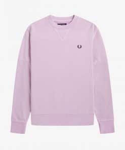 Fred Perry Pigment Dye Sweatshirt Lilac Soul