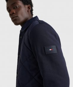 Tommy Hilfiger Mix Media Quilted Jacket Desert Sky
