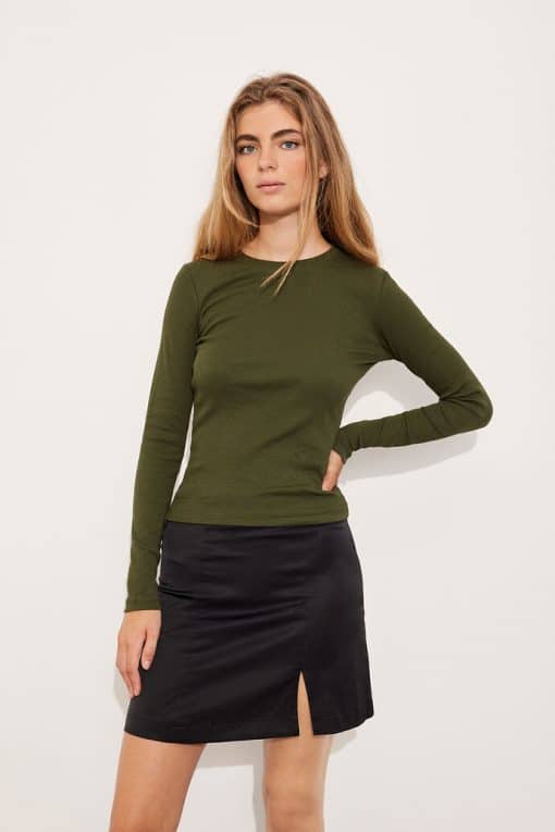 Envii Enally Ls O-Neck Tee Rosin