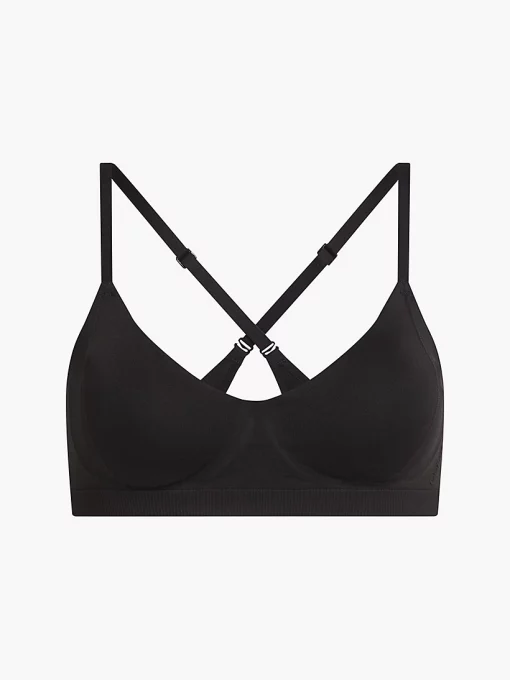 Calvin Klein Light Lined Bonded Flex Bralette Black