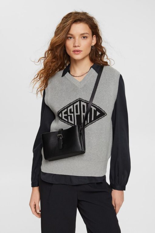 Esprit Fake Leather Bag Black