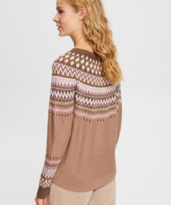 Esprit Jaquard Sweater Taupe