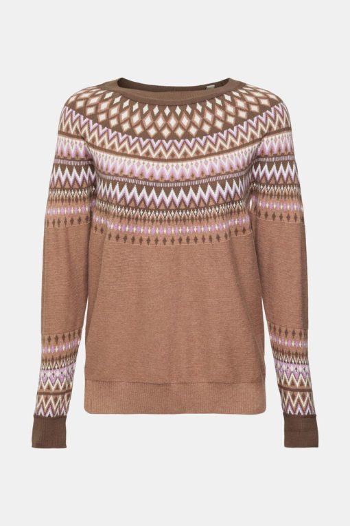 Esprit Jaquard Sweater Taupe