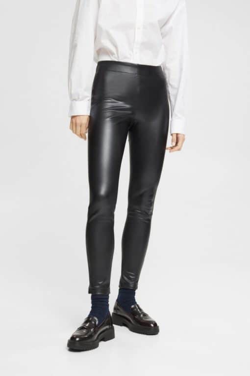 Esprit PU Leggings Black