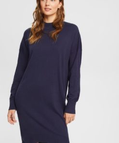 Esprit Knitted Dress Navy