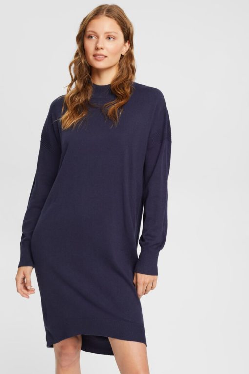 Esprit Knitted Dress Navy