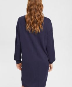 Esprit Knitted Dress Navy
