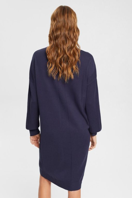 Esprit Knitted Dress Navy