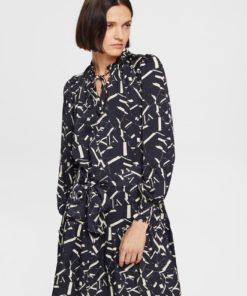 Esprit Graphic Dress Black