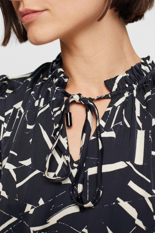 Esprit Graphic Dress Black