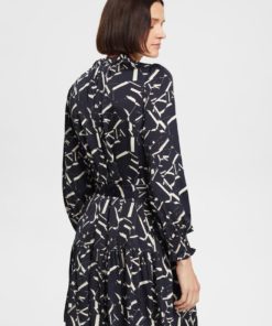 Esprit Graphic Dress Black