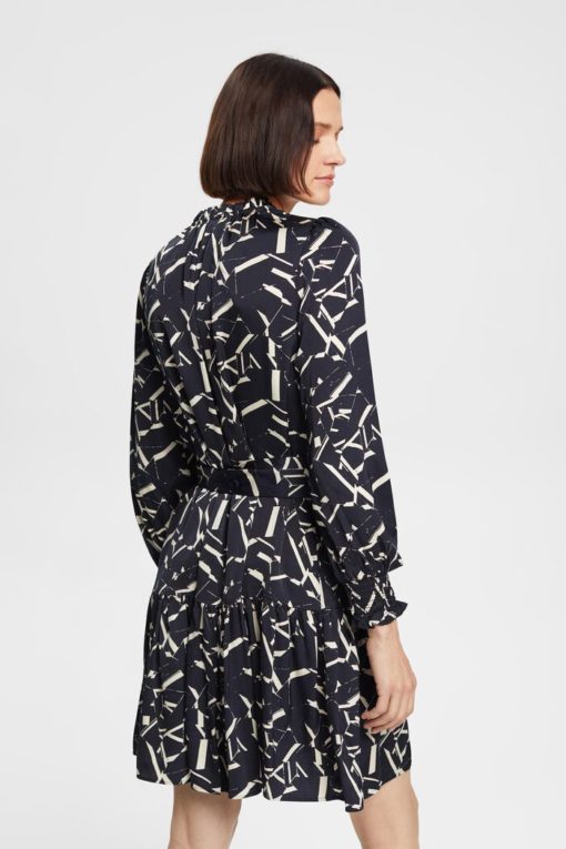 Esprit Graphic Dress Black