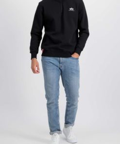 Alpha Industries Half Zip Sweater SL Black