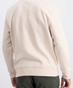 Alpha Industries Half Zip Sweater SL Jet Stream White