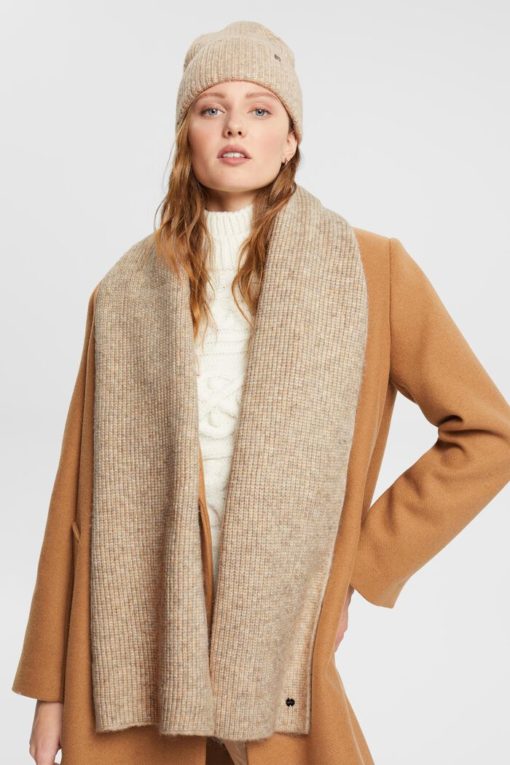 Esprit Beanie/Scarf Set Ice