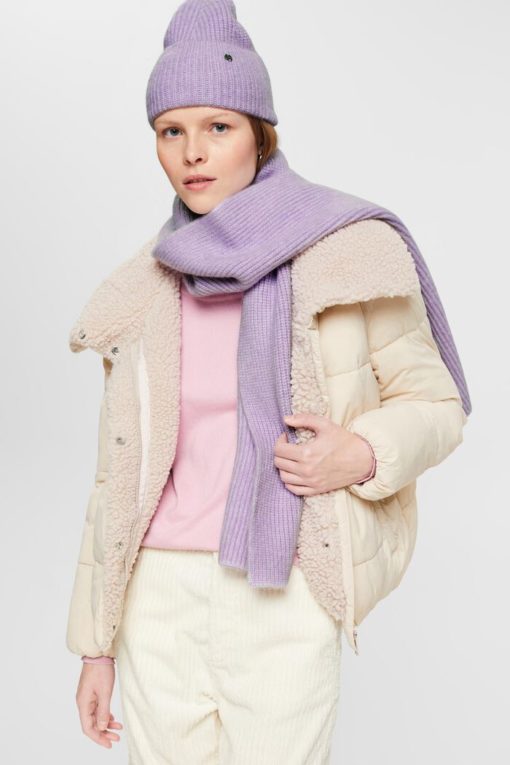 Esprit Beanie/Scarf Set Lilac