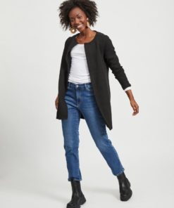 Vila Naja New Long Jacket Black