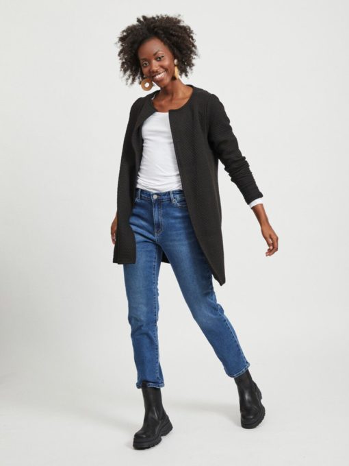 Vila Naja New Long Jacket Black