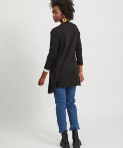 Vila Naja New Long Jacket Black