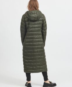 Vila Manya Long Down Jacket Forest Night