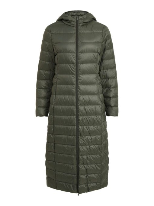 Vila Manya Long Down Jacket Forest Night