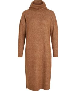 Vila Mathilda Midi Knit Dress Toasted Coconut