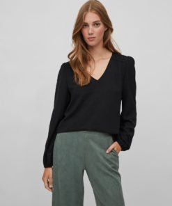 Vila Plisso Top Black