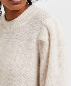 Selected Femme Linna Mia Knit Dress Sandshell