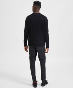 Selected Homme Rai Knit Crew Black