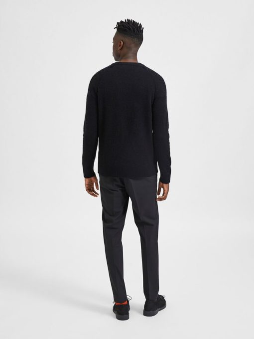 Selected Homme Rai Knit Crew Black