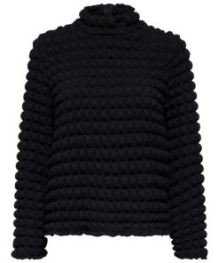 Selected Femme Monika High Neck Top Black