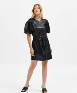 Selected Femme Sandy Dress Black