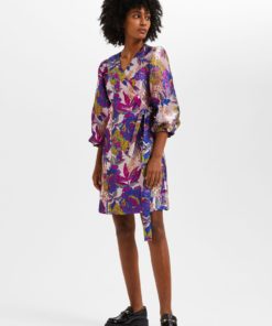 Selected Femme Jonnie Short Dress Rasberry Rose