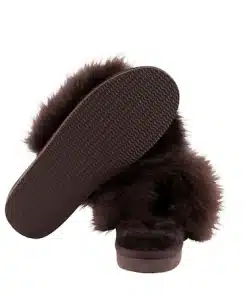 Shepherd Tessan Slipper Dark Brown
