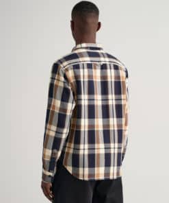 Gant Heavy Twill Check Shirt Vintage Cream