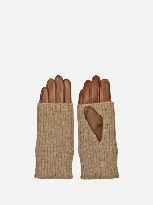 RE:DESIGNED Adda Leather Gloves Cognac