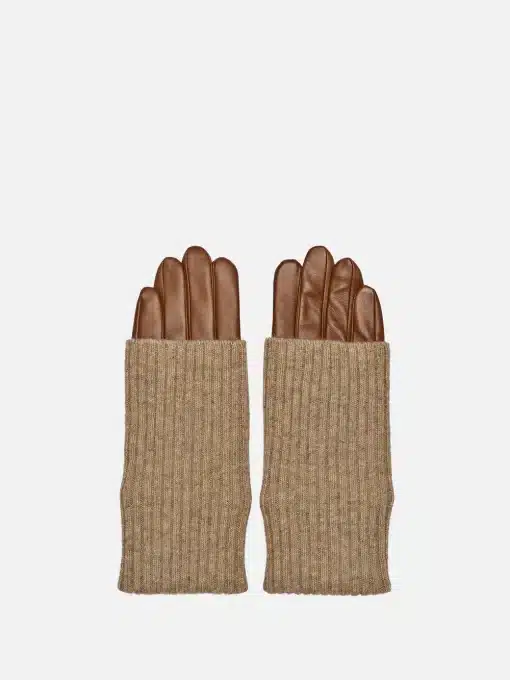 RE:DESIGNED Adda Leather Gloves Cognac