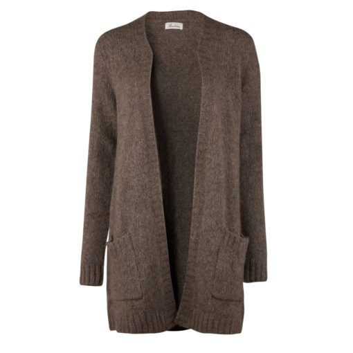 Stenströms Delora Brown Knit Yak/Alpaca Cardigan